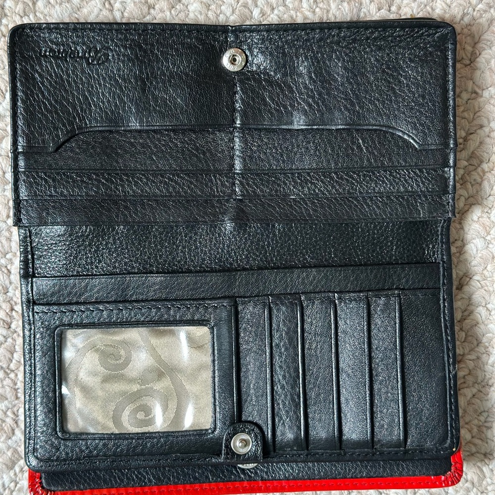 Brighton Red and White Graphic Wallet - Picture 6 of 17